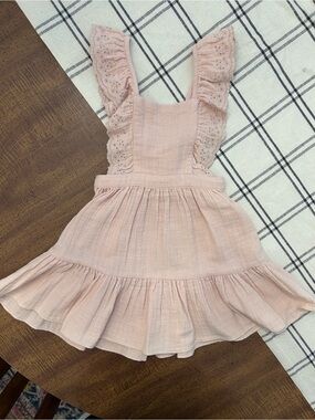 Jamie Kay 4yr Dress Eyelet Light Pink 100% Cotton